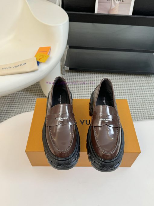 LOUI * VUITTO * | L ️ Donkey brand 2024 new chain relief design style thick soled loafersFolqy895m9v - Image 2
