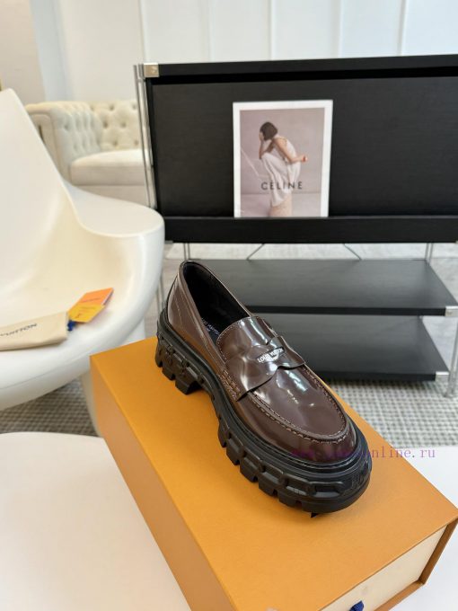 LOUI * VUITTO * | L ️ Donkey brand 2024 new chain relief design style thick soled loafersFolqy895m9v - Image 3