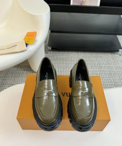 LOUI * VUITTO * | L ️ Donkey brand 2024 new chain relief design style thick soled loafersFoljsw0yved