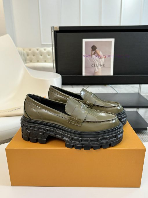 LOUI * VUITTO * | L ️ Donkey brand 2024 new chain relief design style thick soled loafersFoljsw0yved - Image 3