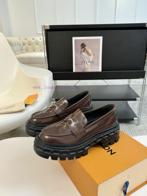 LOUI * VUITTO * | L ️ Donkey brand 2024 new chain relief design style thick soled loafersFolqy895m9v - Image 6