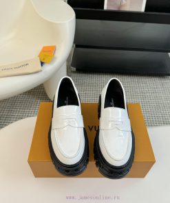 LOUI * VUITTO * | L ️ Donkey brand 2024 new chain relief design style thick soled loafersFolvbrnrltc