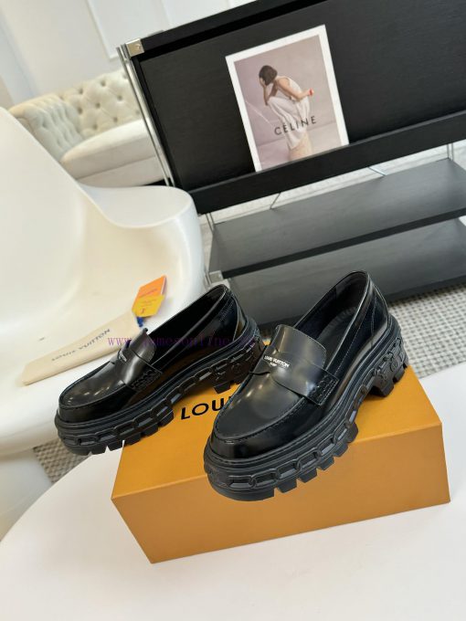 LOUI * VUITTO * | L ️ Donkey brand 2024 new chain relief design style thick soled loafersFoluqu7mb54 - Image 4