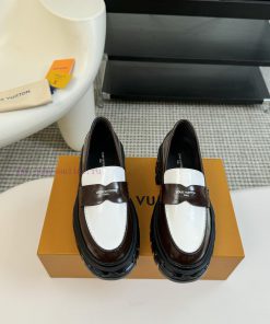 LOUI * VUITTO * | L ️ Donkey brand 2024 new chain relief design style thick soled loafersFolk5s2o46b