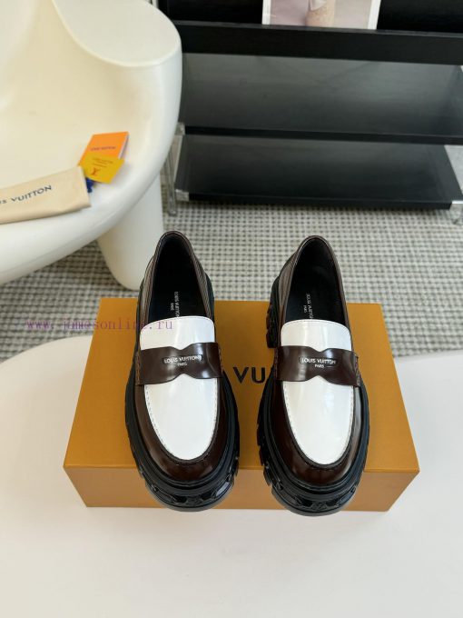 LOUI * VUITTO * | L ️ Donkey brand 2024 new chain relief design style thick soled loafersFolk5s2o46b