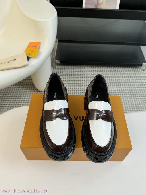 LOUI * VUITTO * | L ️ Donkey brand 2024 new chain relief design style thick soled loafersFolk5s2o46b - Image 2