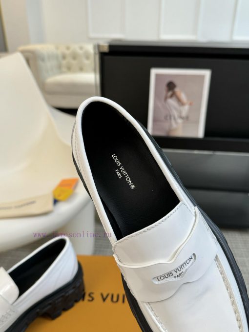 LOUI * VUITTO * | L ️ Donkey brand 2024 new chain relief design style thick soled loafersFolvbrnrltc - Image 7