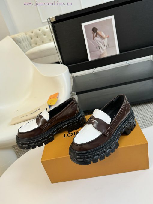 LOUI * VUITTO * | L ️ Donkey brand 2024 new chain relief design style thick soled loafersFolk5s2o46b - Image 4