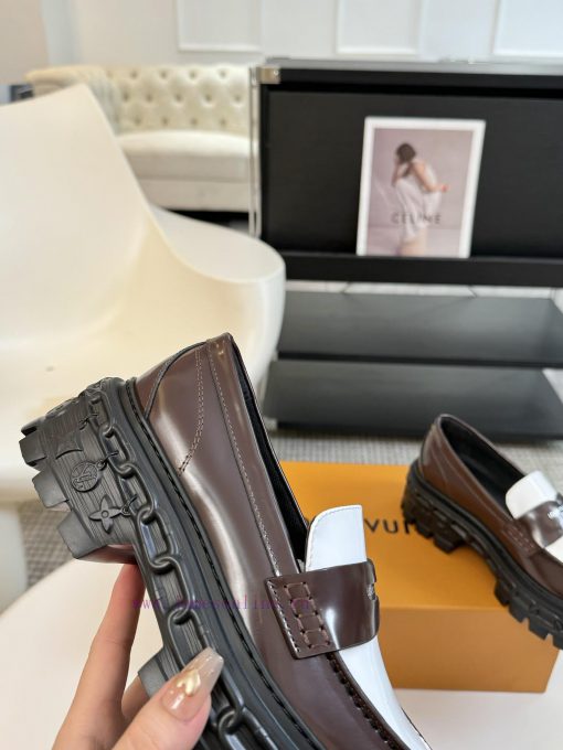 LOUI * VUITTO * | L ️ Donkey brand 2024 new chain relief design style thick soled loafersFolk5s2o46b - Image 6