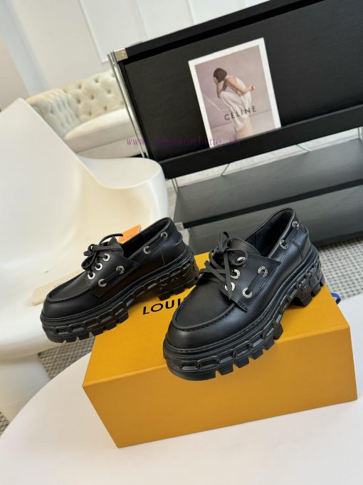 LOUI * VUITTO * | L ️ Donkey brand 2024 new lace up sponge cake single shoe chain relief desxtvdl083 - Image 4