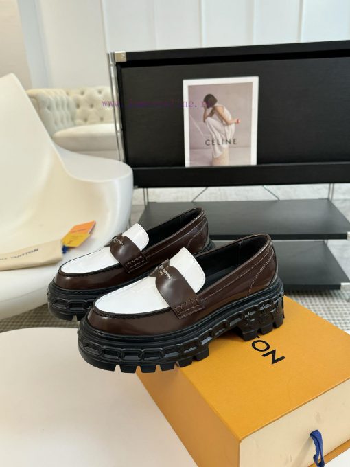 LOUI * VUITTO * | L ️ Donkey brand 2024 new chain relief design style thick soled loafersFolk5s2o46b - Image 7