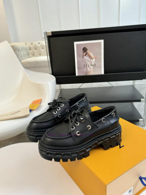 LOUI * VUITTO * | L ️ Donkey brand 2024 new lace up sponge cake single shoe chain relief desxtvdl083 - Image 6
