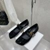 Chloe Coyle's new shallow mouth retro flat bottomed square toe Mary Jane single shoe ballet mjzthjxt