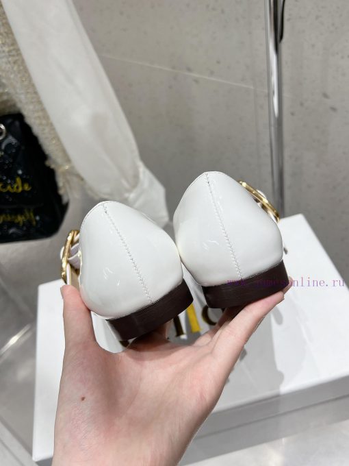 Chloe Coyle's new shallow mouth retro flat bottomed square toe Mary Jane single shoe ballet 5w4psms3 - Image 10