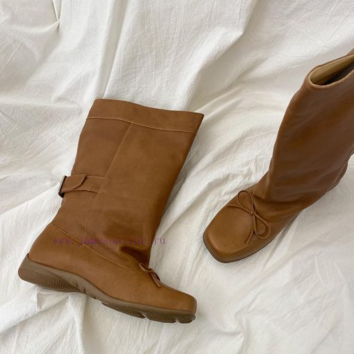 Openyy mid bootsCylinder height 27cm, cylinder circumference 28cmHeight 3.5cmCowhide fabric31naae087 - Image 4