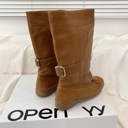 Openyy mid bootsCylinder height 27cm, cylinder circumference 28cmHeight 3.5cmCowhide fabric31naae087 - Image 5