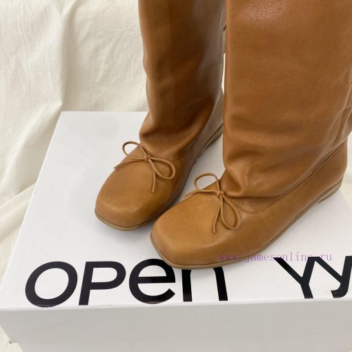 Openyy mid bootsCylinder height 27cm, cylinder circumference 28cmHeight 3.5cmCowhide fabric31naae087 - Image 7