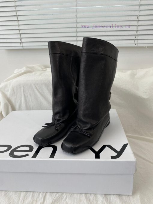 Openyy mid bootsCylinder height 27cm, cylinder circumference 28cmHeight 3.5cmCowhide fabric38nh76dbe - Image 7