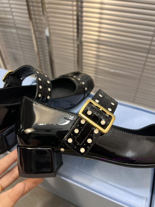 p PRADA Prada 25ss Spring New Edition Mary Jane Single ShoesImported open edge pearl cowhidenbqfxcng - Image 6