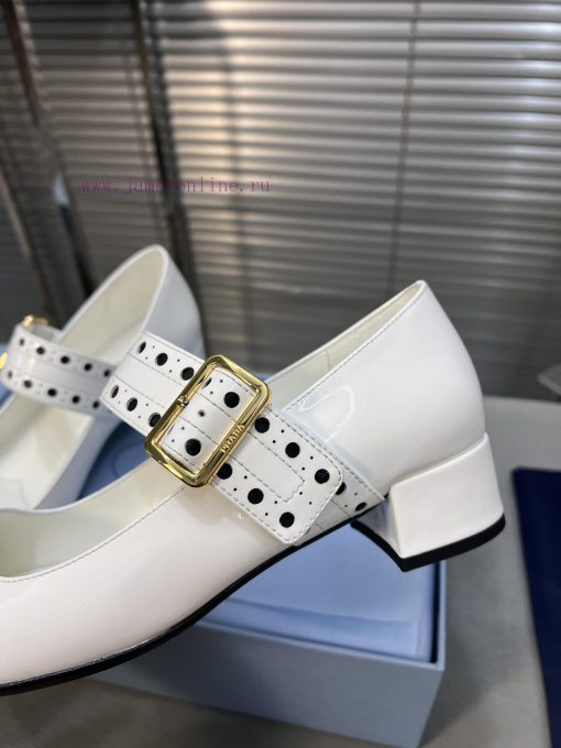 PRADA Prada 25ss Spring New Edition Mary Jane Single ShoesImported open edge pearl cowhide uv6th9zre - Image 5