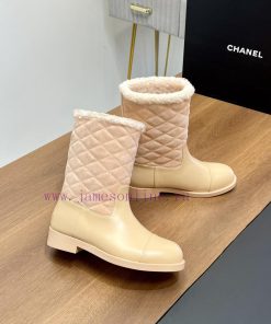 Top tierChanel | Chanel 2024 wool snow boots classic simple diamond grid short boots Martin v7b60re1