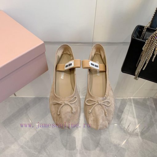 2 ️⃣ four ️⃣ The new color miumiu French fairy ballet shoes come with beauty. Each color is 7kzzqabt - Image 2