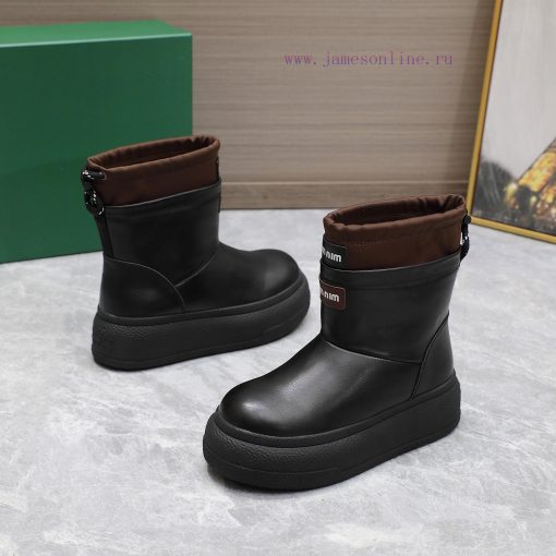 The modelFashionable and trendy thick soled snow boots24SS autumn and winter thick soled furr1e2u12v - Image 9
