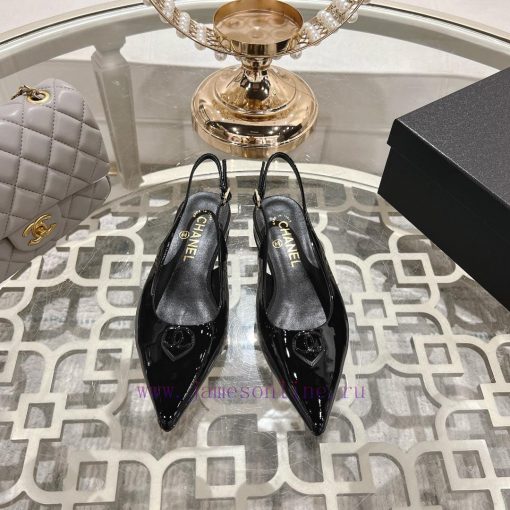 Chanel C Home 2025 Early Spring New Pointed Mary Jane Fashion Single ShoesSingle shoe round i193t9nh