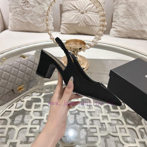 Chanel C Home 2025 Early Spring New Pointed Mary Jane Fashion Single ShoesSingle shoe round bpyryyrb - Image 5