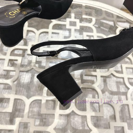 Chanel C Home 2025 Early Spring New Pointed Mary Jane Fashion Single ShoesSingle shoe round bpyryyrb - Image 9