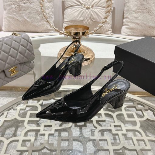 Chanel C Home 2025 Early Spring New Pointed Mary Jane Fashion Single ShoesSingle shoe round s0ko5zb8 - Image 4