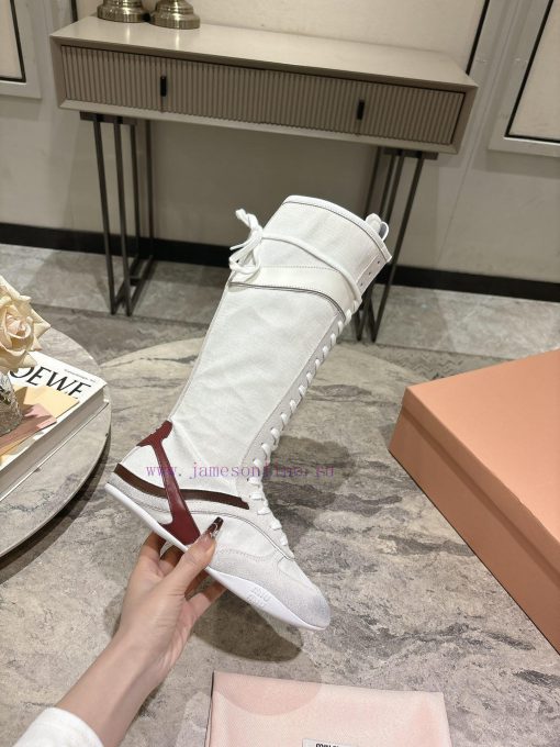 Purchasing gradeMiu Miu 25ss Spring/Summer New Fashion Show Miu Miu De Xun Casual BootsThe dp7aig0uj