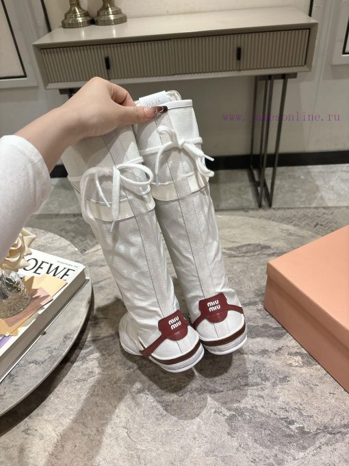 Purchasing gradeMiu Miu 25ss Spring/Summer New Fashion Show Miu Miu De Xun Casual BootsThe dp7aig0uj - Image 7