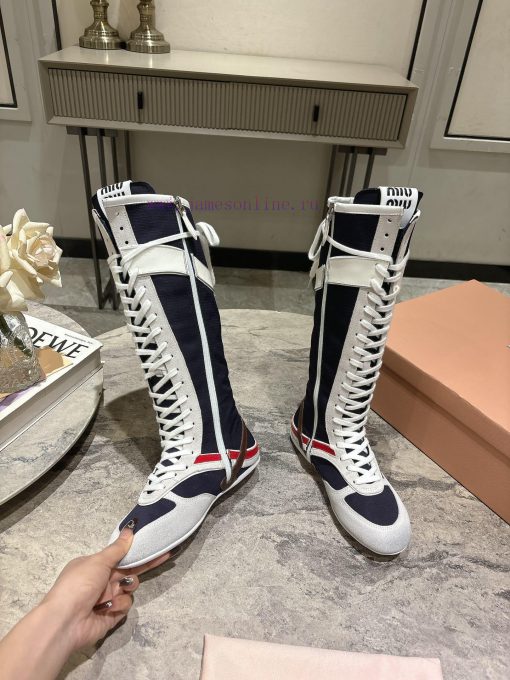 Purchasing gradeMiu Miu 25ss Spring/Summer New Fashion Show Miu Miu De Xun Casual BootsThe dme5sycby - Image 7