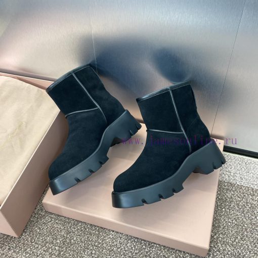 Gianvito Rossi, Sergio Rosie 2024 Winter New Thick Bottom Round Head Fur Integrated Snow Womoe708zn0 - Image 5