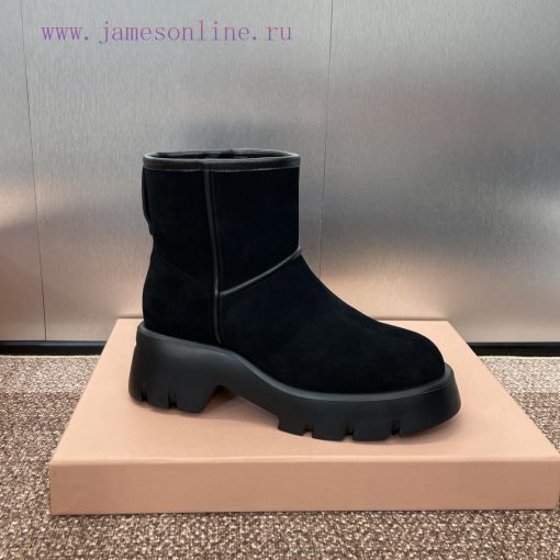Gianvito Rossi, Sergio Rosie 2024 Winter New Thick Bottom Round Head Fur Integrated Snow Womoe708zn0 - Image 7