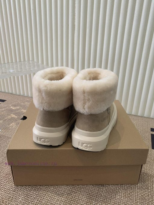 GuangzhouBottom 300, middle 330, high UGG small fur collar snow boots🤎 The sense of securityuakvejnl - Image 5