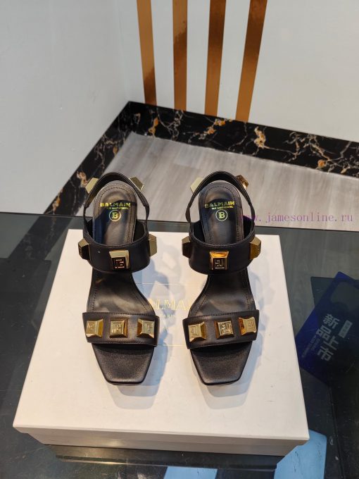 Out, 𝘽𝙖𝙡 * 𝙖𝙞𝙣 Balmain 2023 Spring/Summer Fashion Show Hentian High Water Platform SandalsBrr57c507r - Image 2