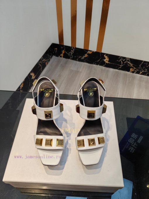 Out, 𝘽𝙖𝙡 * 𝙖𝙞𝙣 Balmain 2023 Spring/Summer Fashion Show Hentian High Water Platform SandalsBrjuqqo2uq - Image 2
