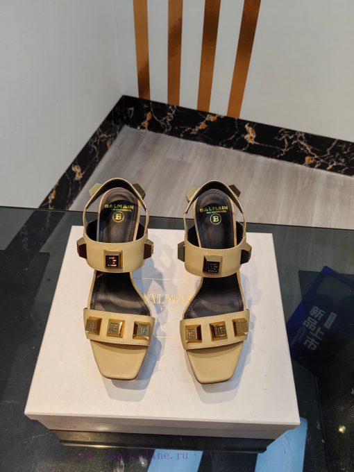 Out, 𝘽𝙖𝙡 * 𝙖𝙞𝙣 Balmain 2023 Spring/Summer Fashion Show Hentian High Water Platform SandalsBr91vnb7px