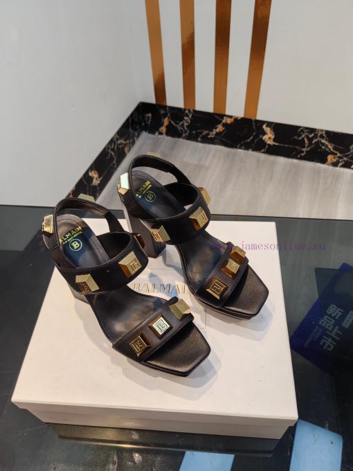 Out, 𝘽𝙖𝙡 * 𝙖𝙞𝙣 Balmain 2023 Spring/Summer Fashion Show Hentian High Water Platform SandalsBrr57c507r - Image 10