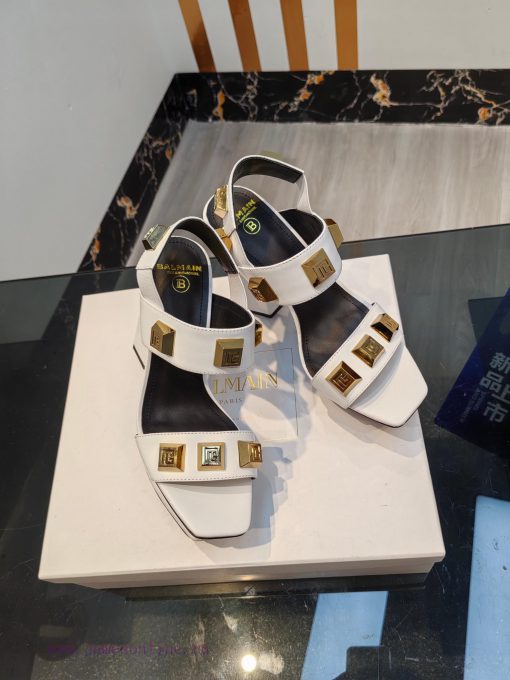 Out, 𝘽𝙖𝙡 * 𝙖𝙞𝙣 Balmain 2023 Spring/Summer Fashion Show Hentian High Water Platform SandalsBrjuqqo2uq - Image 9