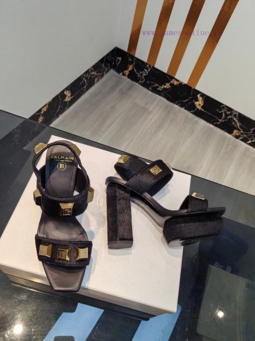 Out, Balmain autumn/winter 2023 runway fashion hate sky high waterproof platform sandals,Bra5cyct1af - Image 8