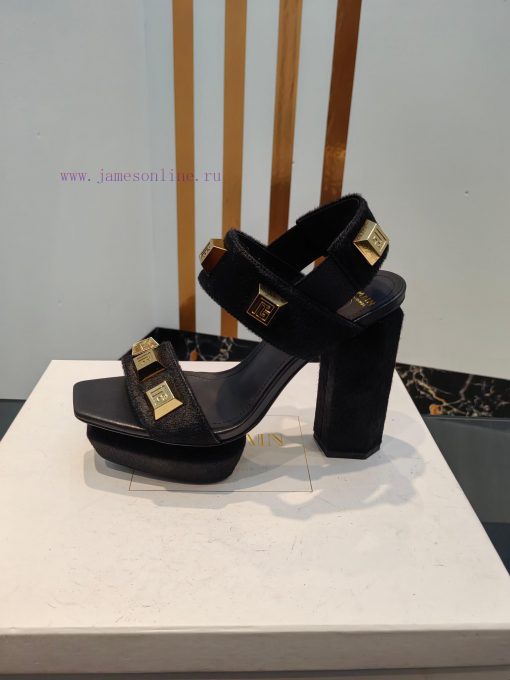 Out, Balmain autumn/winter 2023 runway fashion hate sky high waterproof platform sandals,Bra5cyct1af - Image 10