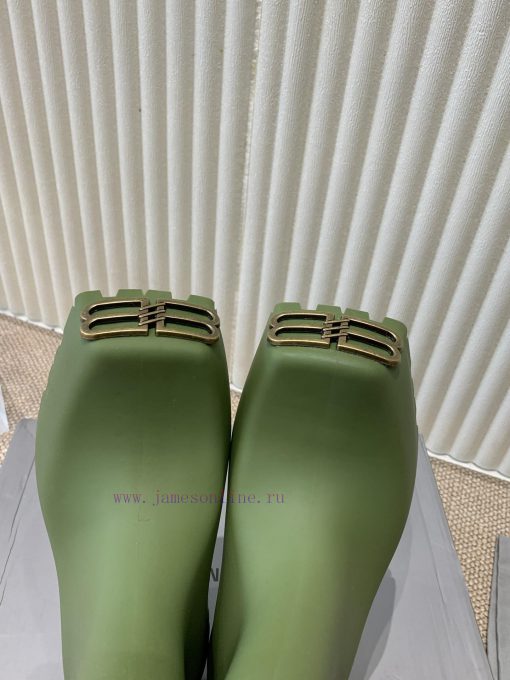 Balenciaga Parisian Family Square Head Thick Bottom Rain BootsMinimalist design, cool, absurl1dm3k89 - Image 4