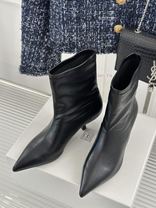 Toteme designer niche brand classic autumn and winter kitten with pointed toe bootsA niche bgxa53dug - Image 3