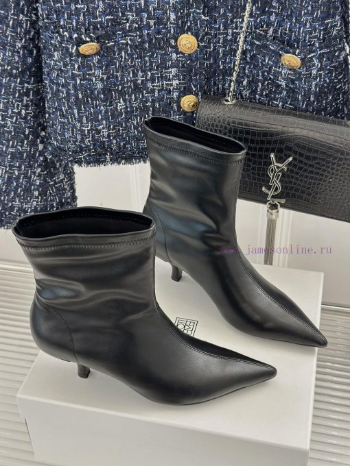 Toteme designer niche brand classic autumn and winter kitten with pointed toe bootsA niche bgxa53dug - Image 4
