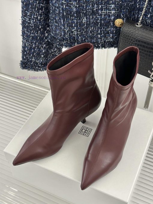Toteme designer niche brand classic autumn and winter kitten with pointed toe bootsA niche b1xkqz0fb - Image 3