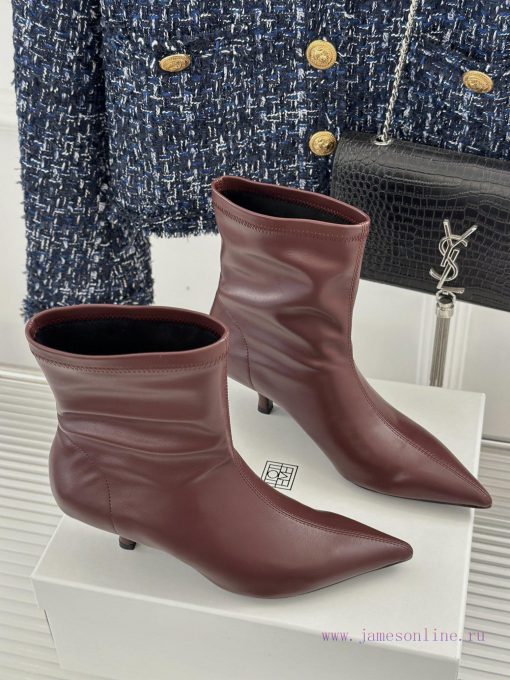 Toteme designer niche brand classic autumn and winter kitten with pointed toe bootsA niche b1xkqz0fb - Image 4