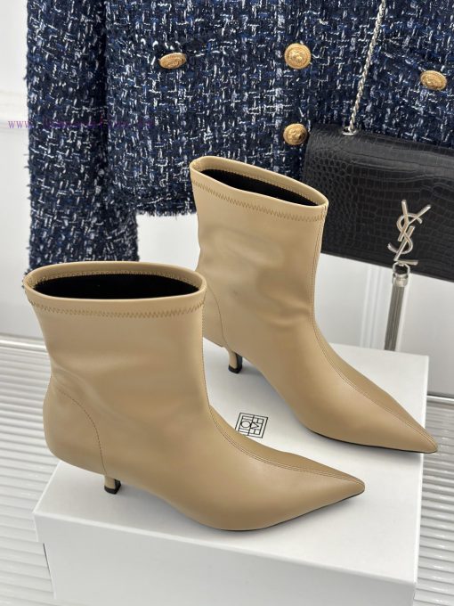 Toteme designer niche brand classic autumn and winter kitten with pointed toe bootsA niche bx7pl72ib - Image 4